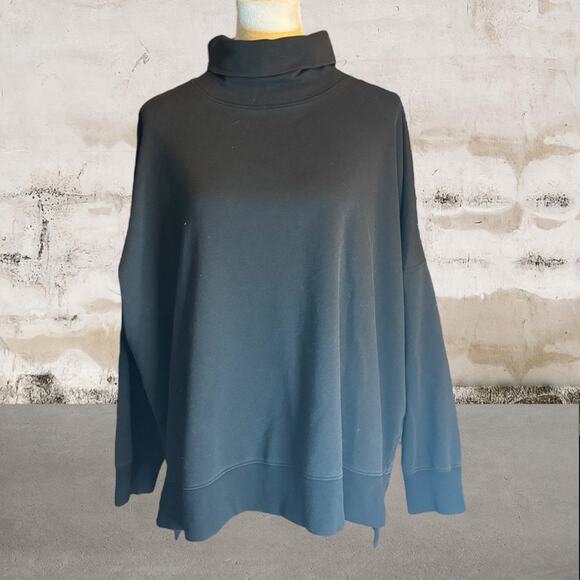 New York & Co Soho Street Womens Black Turtleneck Sweatshirt - Size Large - Picture 3 of 5